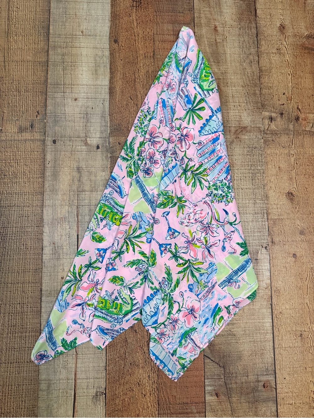 Lilly Pulitzer x Dee Ocleppo Hilfiger Sunny Dee Resort Scarf 45"x45" Square